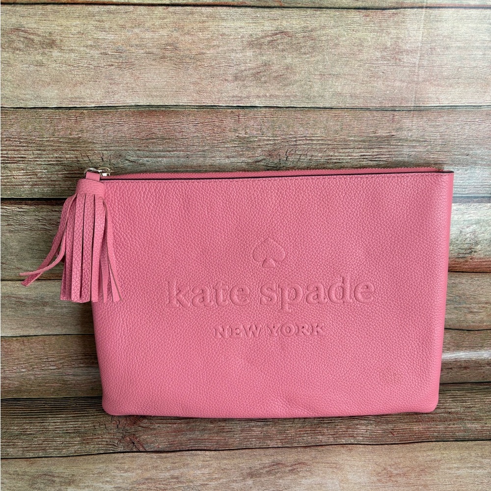 Kate Spade Rose Pink Zip Pouch